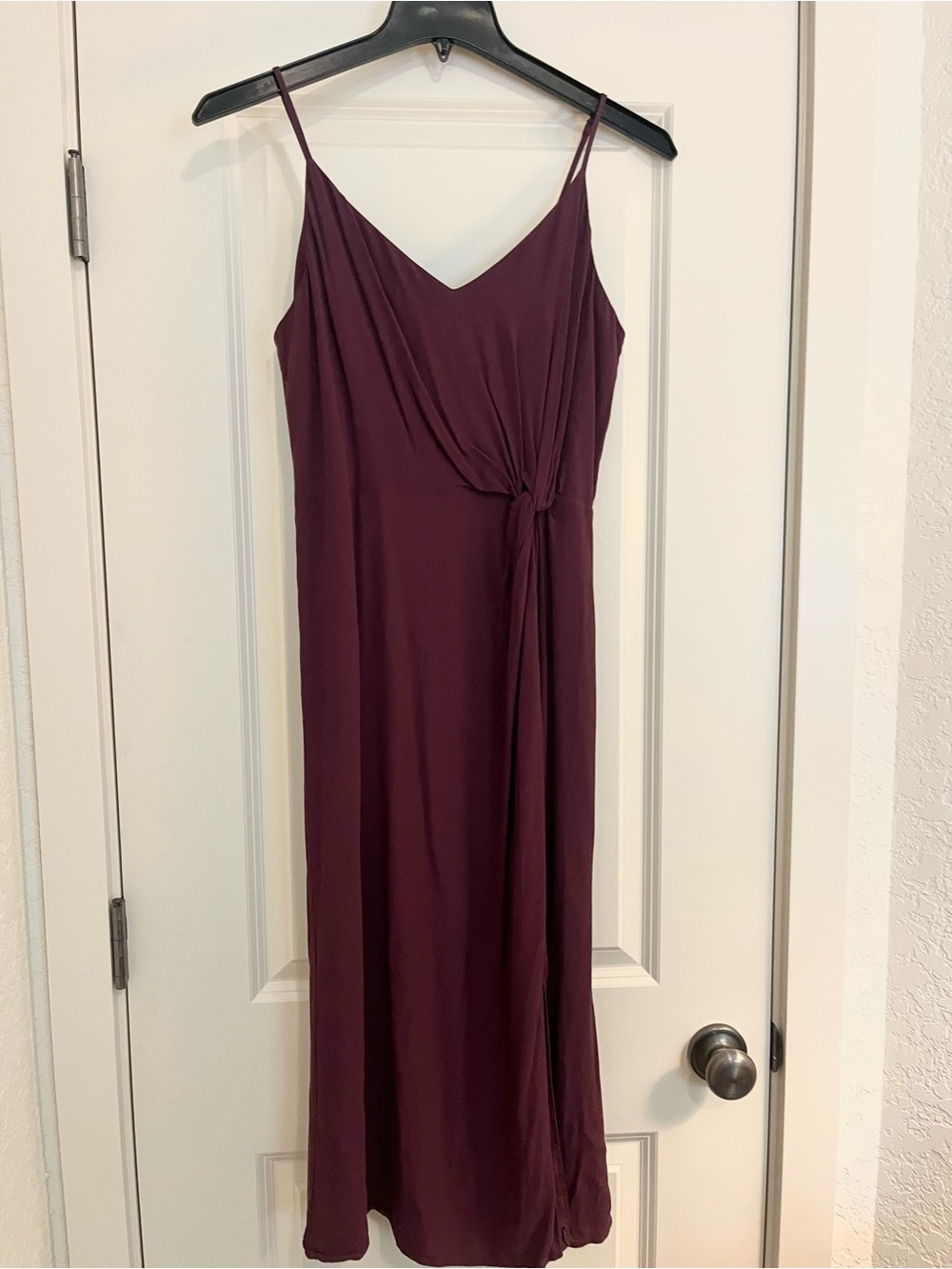 Nordstrom brand, Burgundy Slip Dress with Side Knot